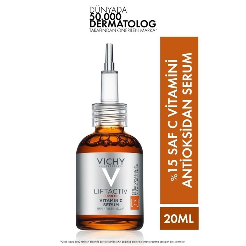 Vichy Liftactiv Supreme %15 Saf C Vitamini Aydınlatıcı Antioksidan Serum 20 ml