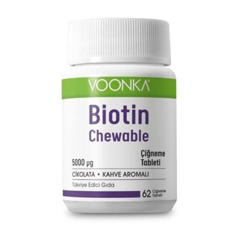 Voonka Biotin Chewable 62 Çiğneme Tableti