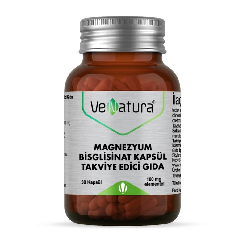 ​Venatura Magnezyum Bisglisinat 160 Mg 30 Kapsül