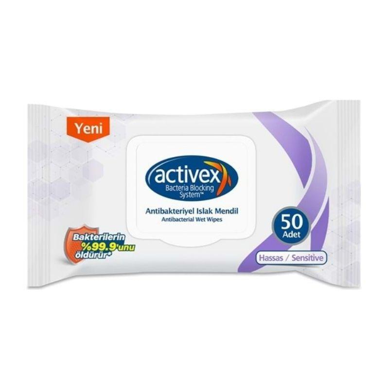 Activex Antibakteriyel Islak Mendil 50 Adet