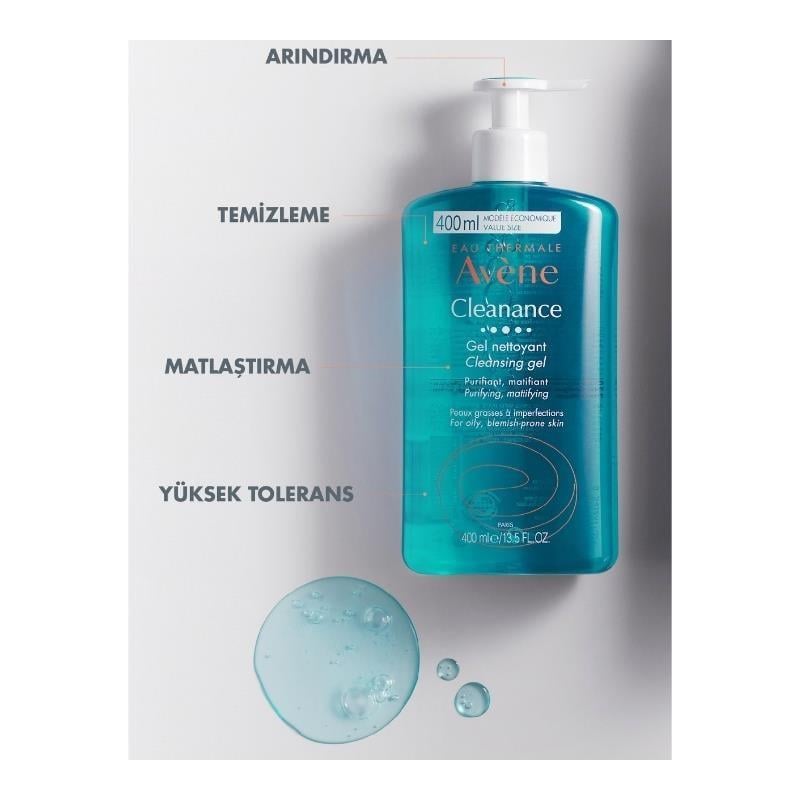 Avene Cleanance Gel Nettoyant 400 ml x2