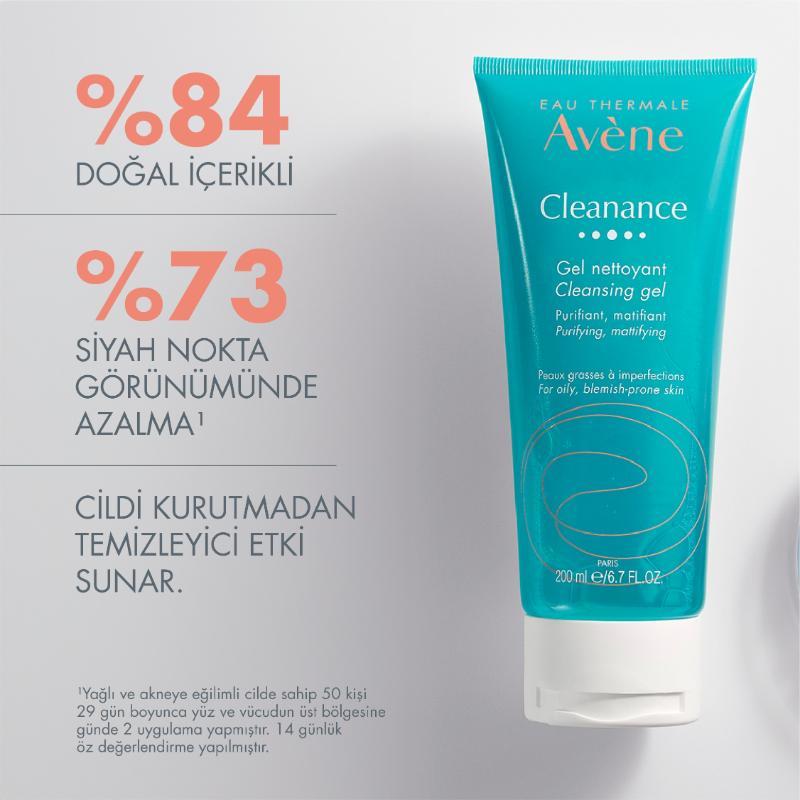 AVENE Cleanance Yağlı Ciltler için Temizleyici Jel 200 ml