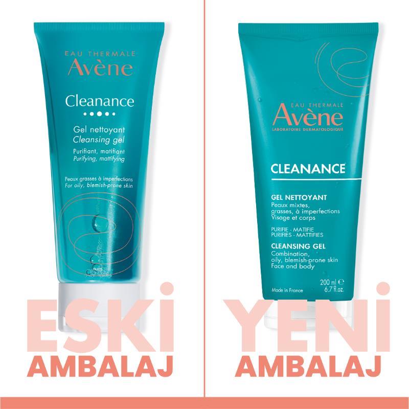 AVENE Cleanance Yağlı Ciltler için Temizleyici Jel 200 ml