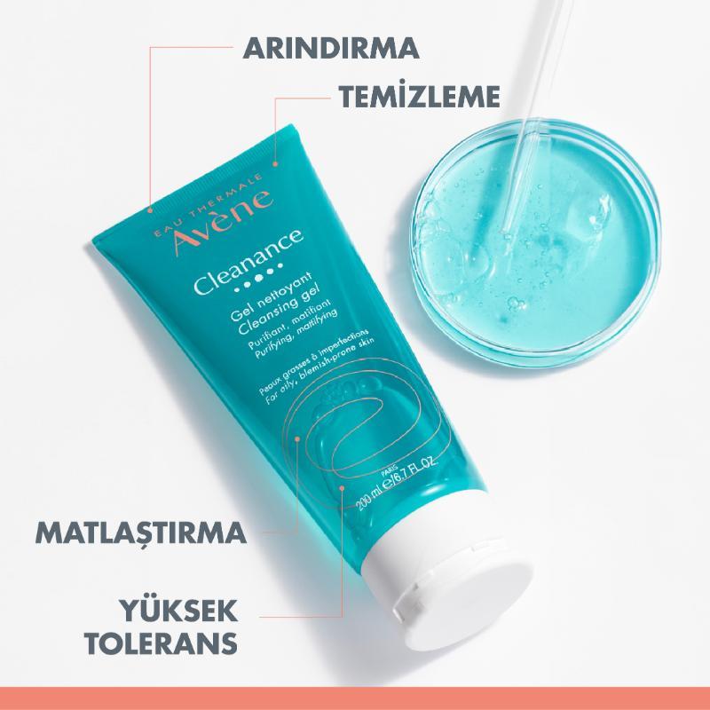 AVENE Cleanance Yağlı Ciltler için Temizleyici Jel 200 ml
