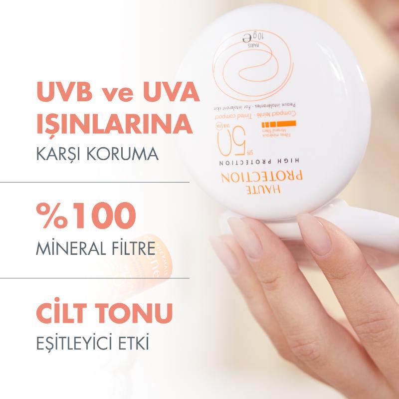 AVENE Compact SPF50 Teintee Dore 10GR