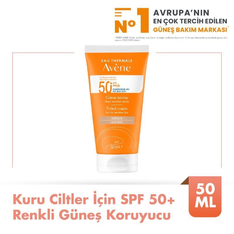 Avene Crème Tinted SPF50+ Renkli Güneş Kremi 50 ml
