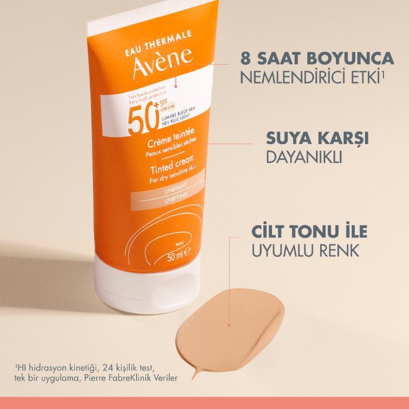 Avene Crème Tinted SPF50+ Renkli Güneş Kremi 50 ml