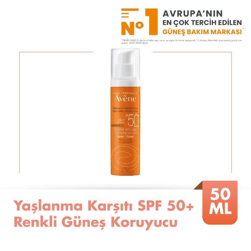 Avene Eau Thermale Solaire Anti Age Teinte SPF50