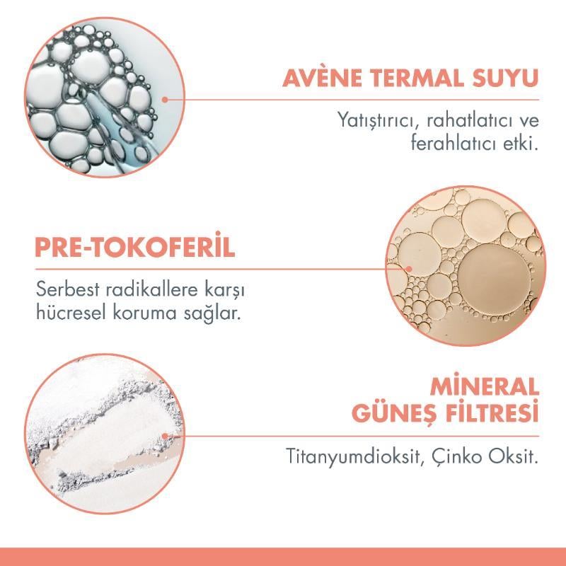 Avene Fluide Mineral Teintee Spf 50 Faktör 40 Ml Güneş Kremi