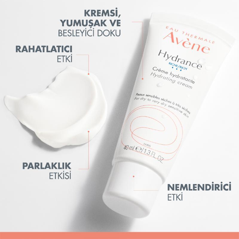 AVENE Hydrance Optimale Riche 40 ml-Kuruciltler için nemlendirici
