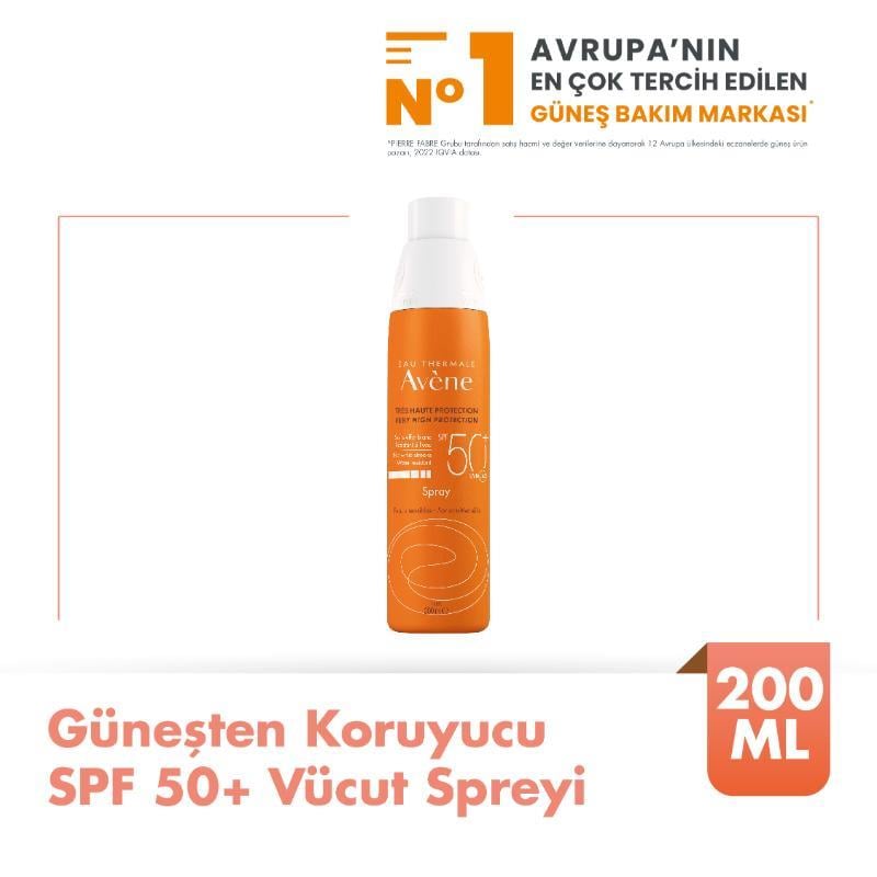 Avene Sunscreen SPF50 Spray 200 ml