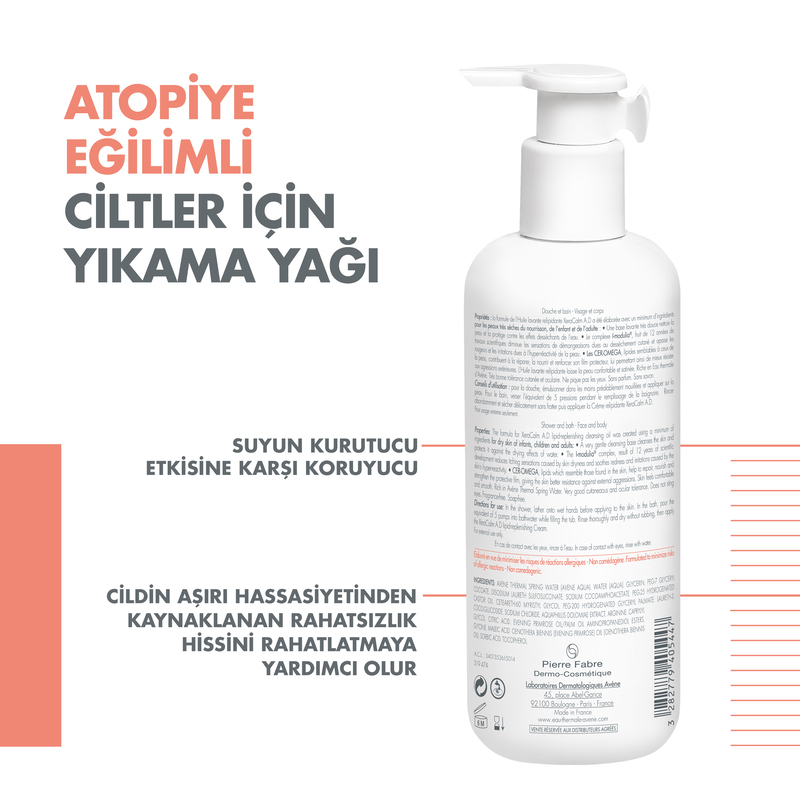 Avene XeraCalm Huile Lavante Relipidante 400 ml