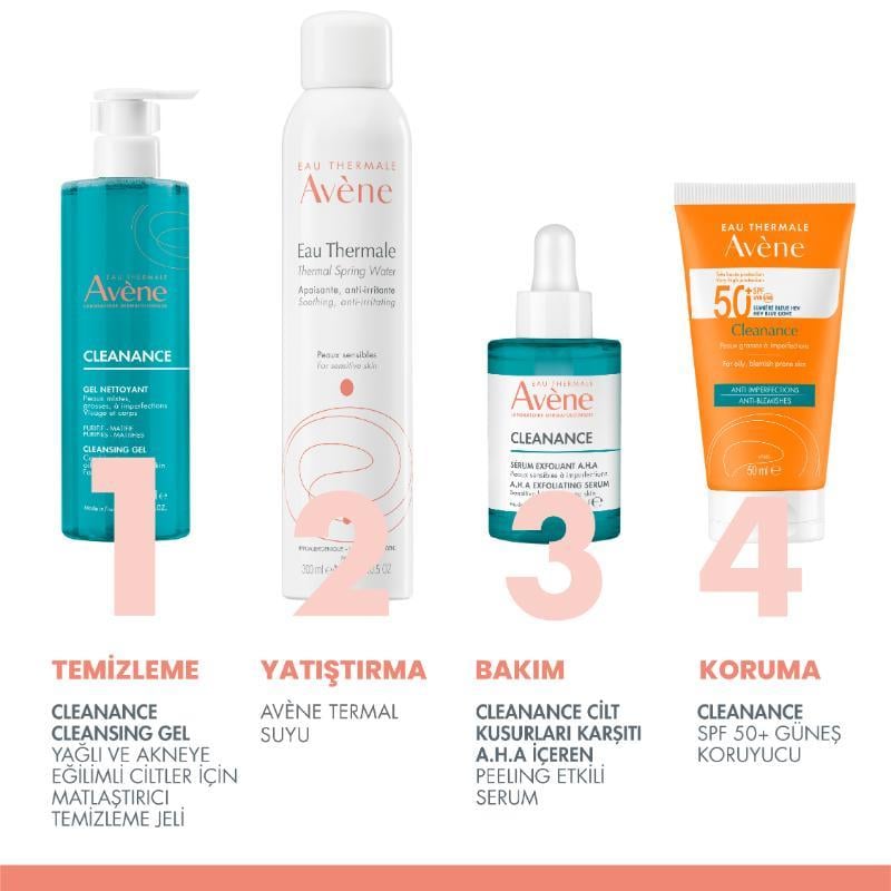 AveneCleanance Gel Nettoyant-Yağlı Ciltler için Temizleyici 400ml