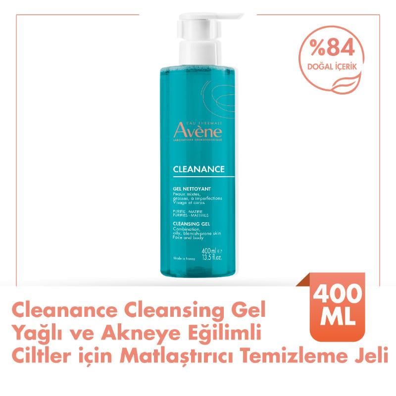 AveneCleanance Gel Nettoyant-Yağlı Ciltler için Temizleyici 400ml