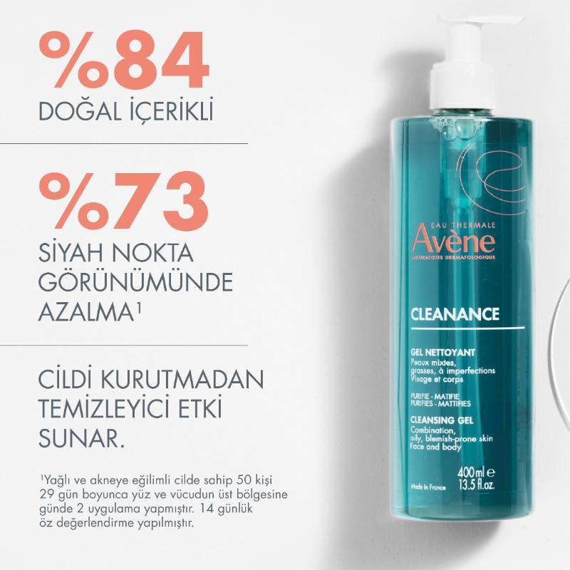 AveneCleanance Gel Nettoyant-Yağlı Ciltler için Temizleyici 400ml