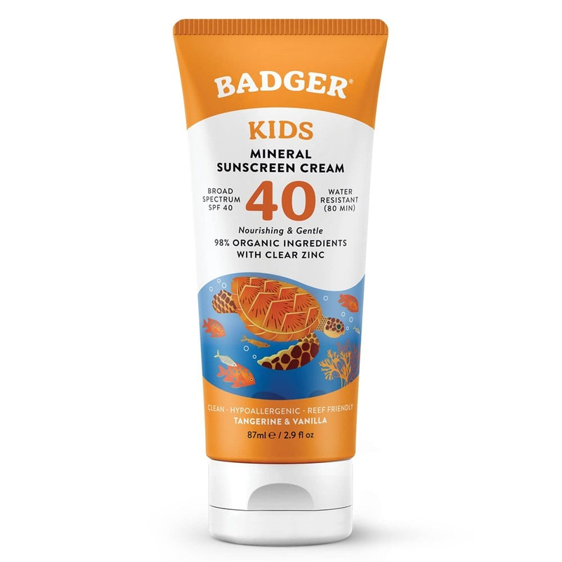 Badger Clear Zinc Çocuk Güneş Kremi SPF40 (Kolay Sürülüm)-87 ML