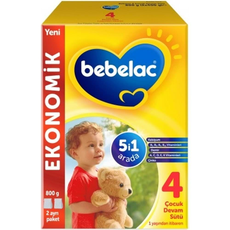 Bebelac 4 Devam Sütü 800 gr 1 Yaşından İtibaren