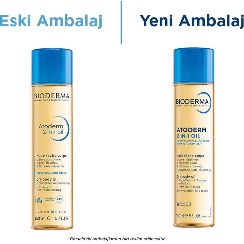 Bioderma Atoderm 2in1 Oil Nemlendirici Kuru Yağ 150 ml