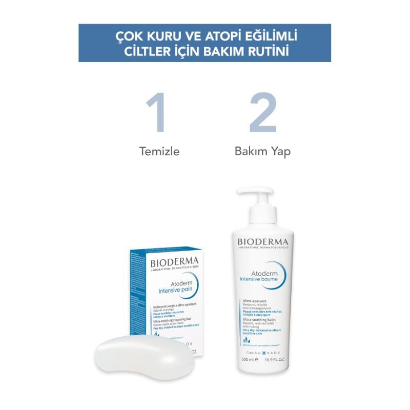 Bioderma Atoderm Cilt Temizleyici Katı Sabun 150 gr x2 Adet