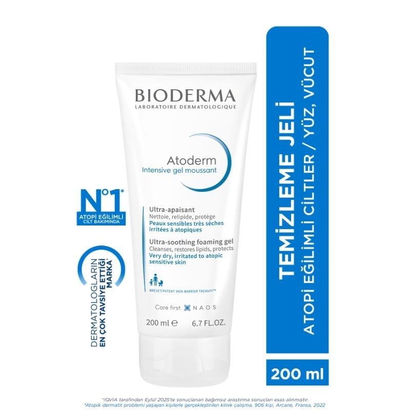 Bioderma Atoderm Intensive Temizleyici Jel 200 ml