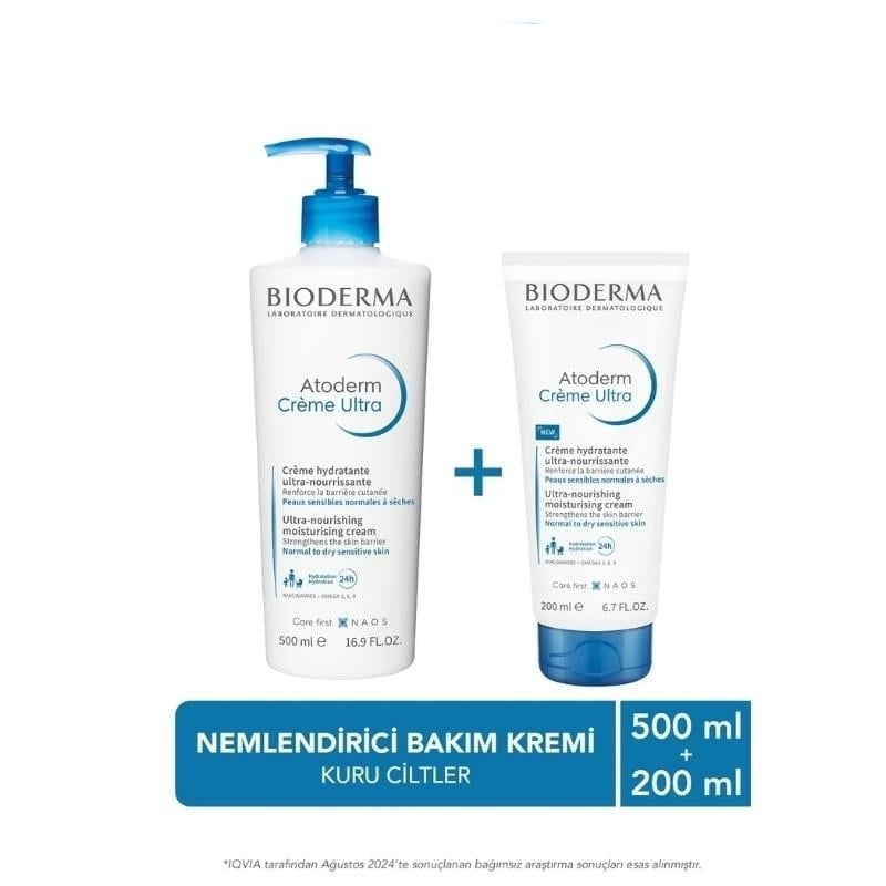 Bioderma Atoderm Ultra Bakım Kremi 500 ml + 200 ml