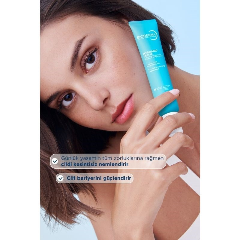 Bioderma Hydrabio Light Hyaluronik Asit İçeren Su Bazlı Nemlendirici Yüz Kremi 40 ml