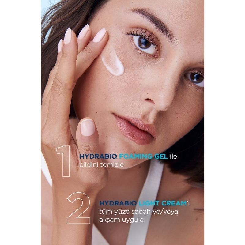 Bioderma Hydrabio Light Hyaluronik Asit İçeren Su Bazlı Nemlendirici Yüz Kremi 40 ml