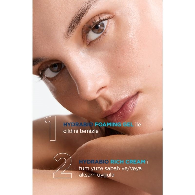 Bioderma Hydrabio Rich Kuru Ciltler için Su Bazlı Nemlendirici Yüz Bakım Kremi 40 ml