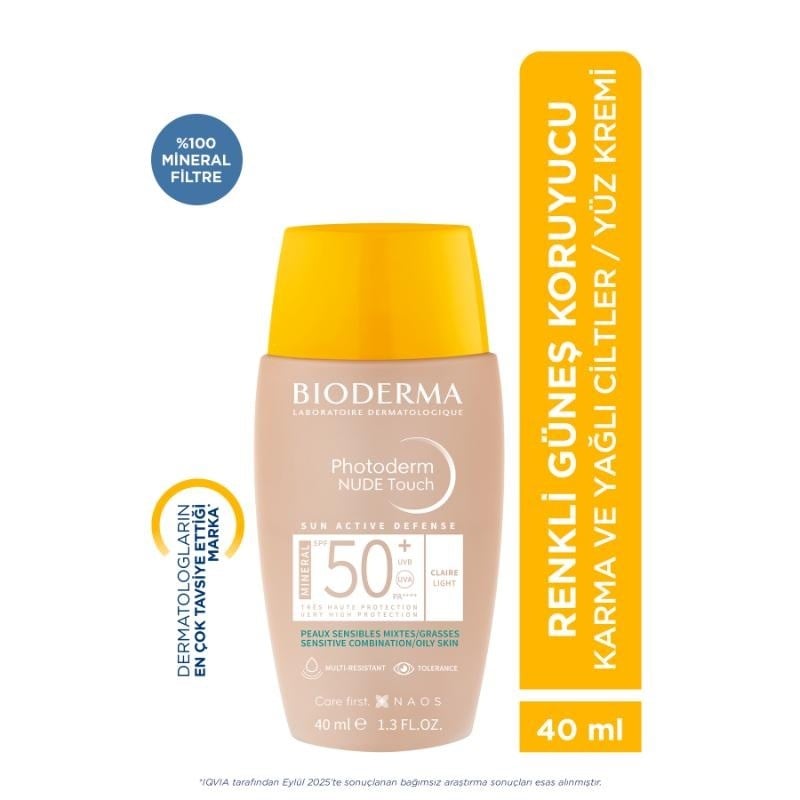 Bioderma Photoderm Nude Touch Light Spf50+ 40 ml