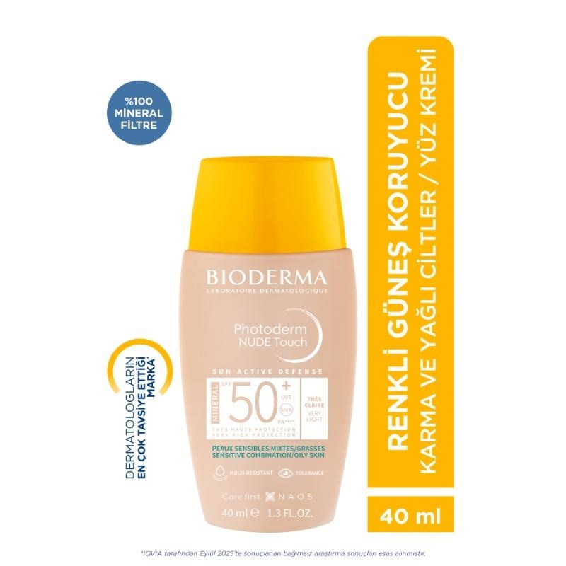 Bioderma Photoderm Nude Touch Natural Spf50+ 40 ml