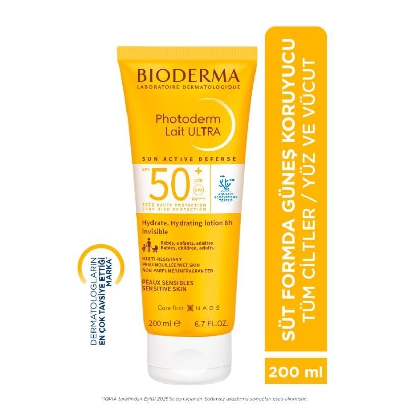 Bioderma Photoderm SPF 50+ Lait Ultra Güneş Losyonu 200 ml
