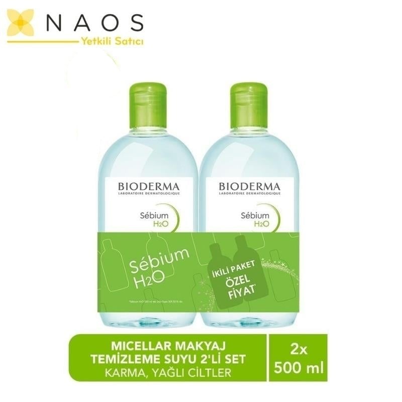 Bioderma Sebium H2O Misel Su 500 ml x2 Adet