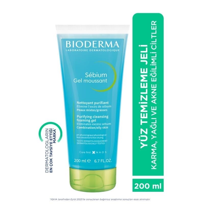 Bioderma Sebium Temizleyici Jel 200 ml