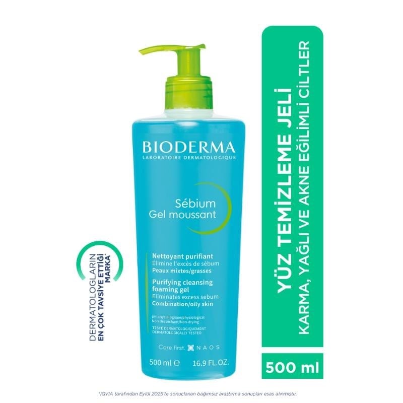 Bioderma Sebium Temizleyici Jel 500 ml