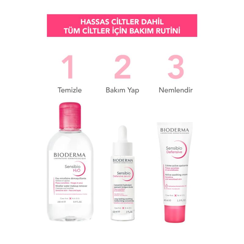 Bioderma Sensibio H2O Misel Su 250 ml x2 Adet