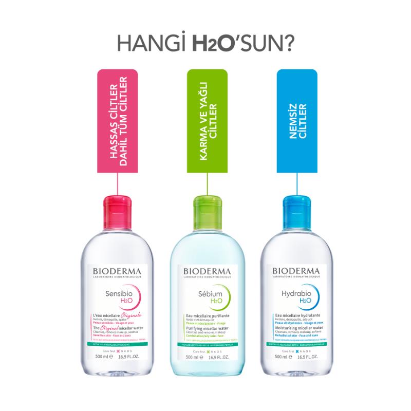 Bioderma Sensibio H2O Misel Su 500 ml x2 Adet