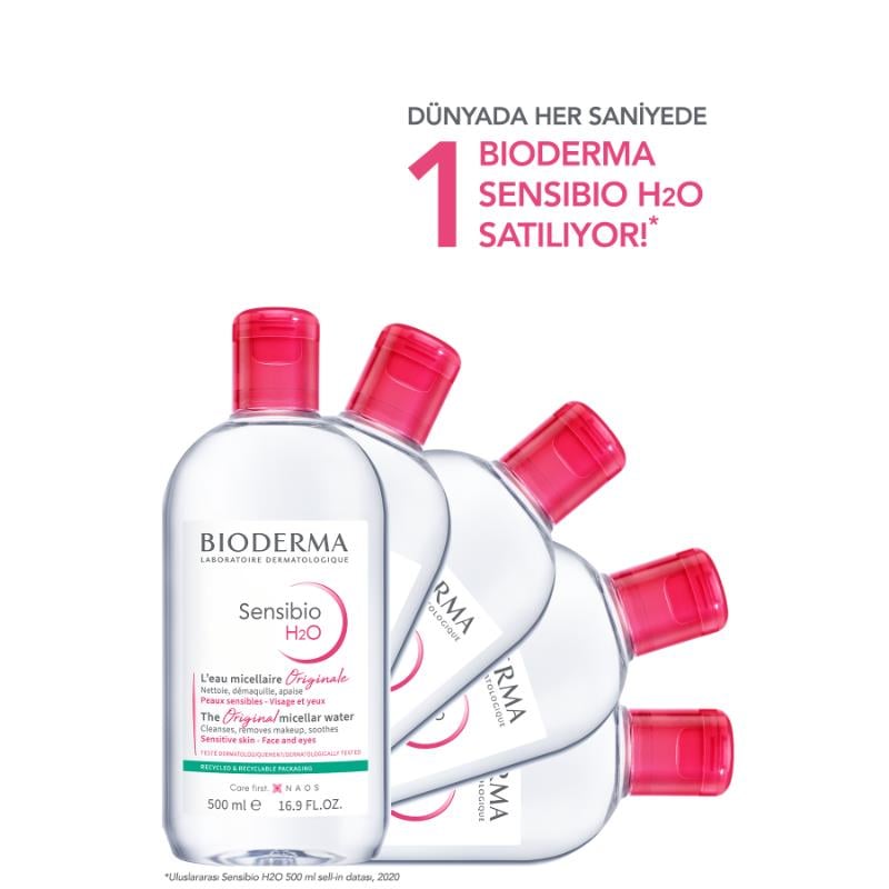 Bioderma Sensibio H2O Misel Su 500 ml x2 Adet