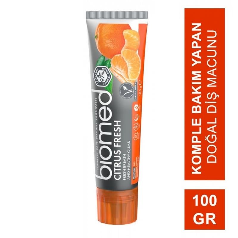 Biomed Citrus Mandalina Aromalı Diş Macunu 100 gr