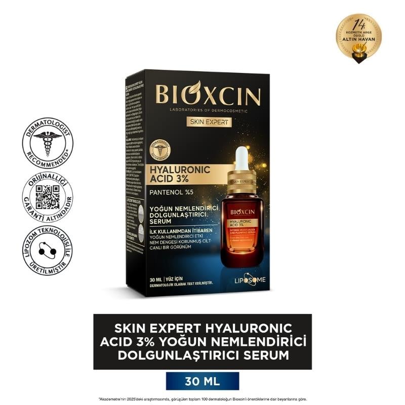 Bioxcin Hyaluronic Acid %3 Yoğun Nemlendirici Dolgunlaştırıcı Serum 30 ml