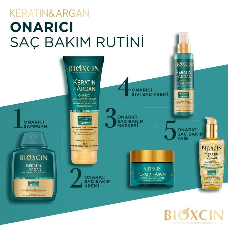 Bioxcin Keratin & Argan Onarıcı Saç Bakım Yağı 150 ml