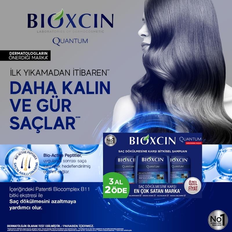 Bioxcin Quantum Normal Saçlar Şampuan 3x300 ml