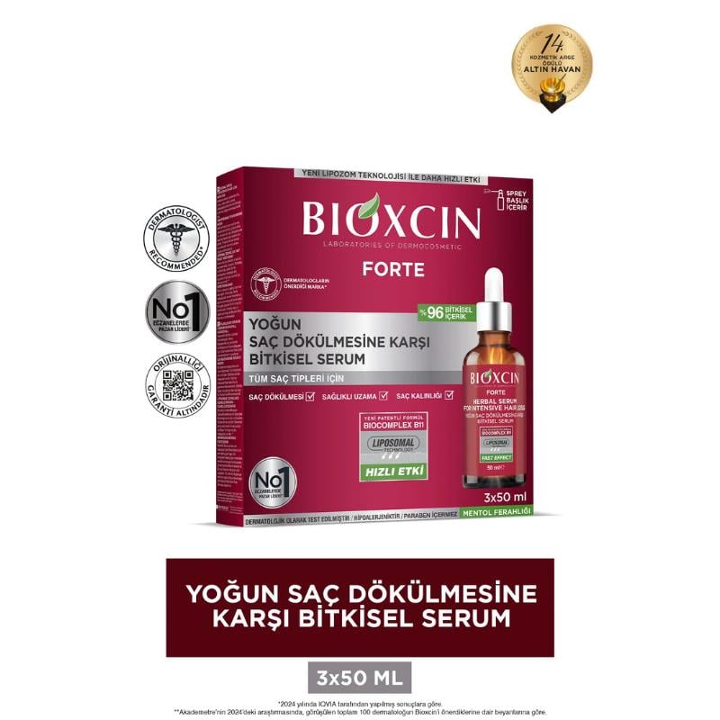 Bioxcin Forte Saç Dökülmesi Karşıtı Serum 3x50 ml