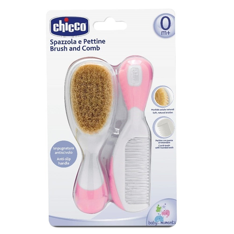 Chicco Fırça Ve Tarak Seti 0 ay+ Pembe