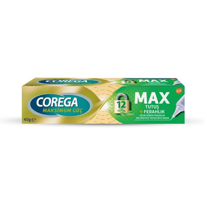 Corega Maksimum Güç Max Tutuş Ferah Krem Yapıştırıcı 40 gr