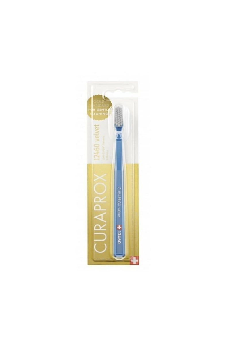 Curaprox 12460 Velvet Diş Fırçası - Turkuaz-Gri