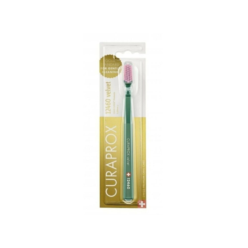 Curaprox 12460 Velvet Diş Fırçası - Yeşil-Pembe
