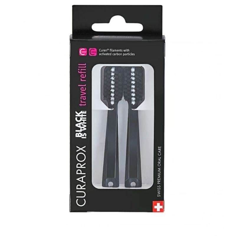 Curaprox Black is White Travel Refill İkili Paket
