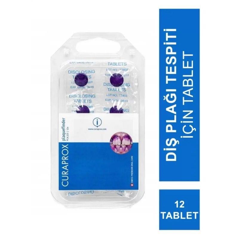 Curaprox Diş Plağı Boyama Tespit 12 Li Tablet