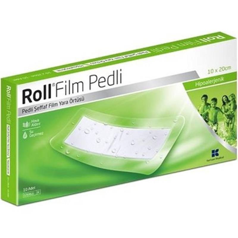 DEPREM YARDIMLAŞMA ÜRÜNÜ - Roll Film Pedli 10X20 cm Steril Pedli Yara Örtüsü 1 Adet