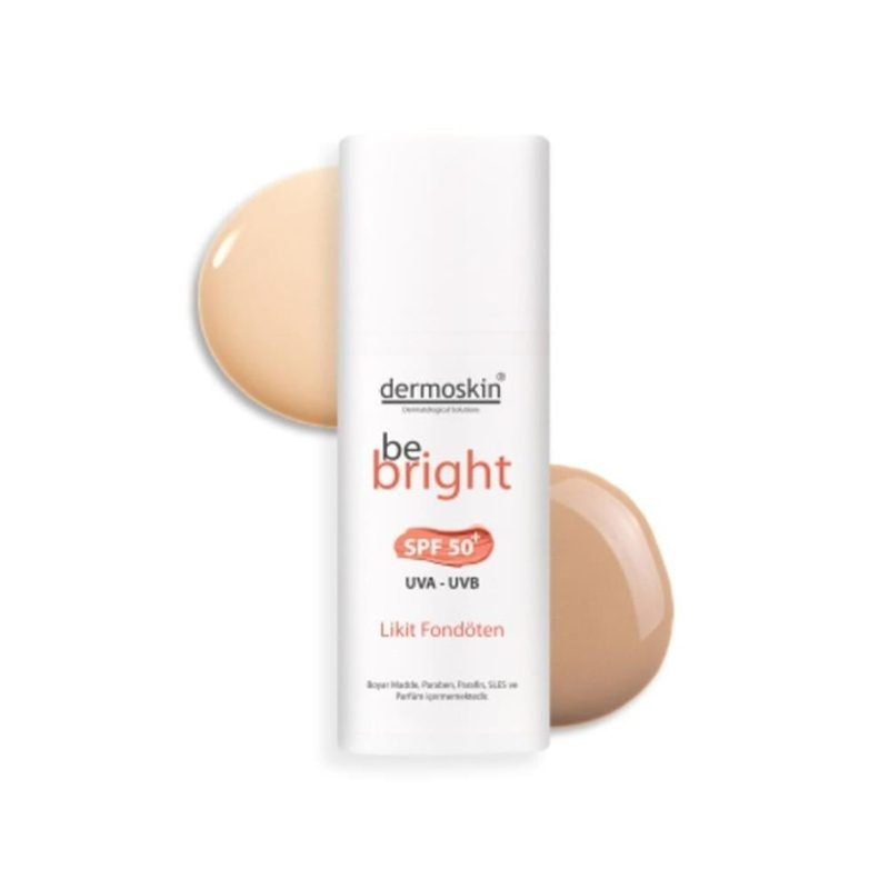 Dermoskin Be Bright Spf50+ Likit Fondöten Light 33 ml